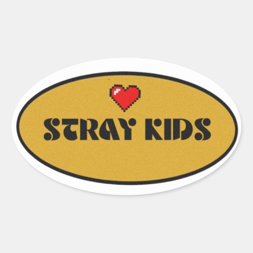 Stray Kids stickers Oval Sticker