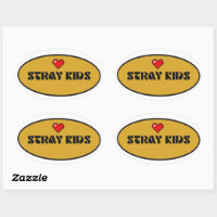 Stray Kids [stickers] Oval Sticker