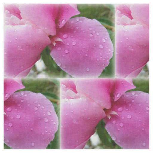 stray petal in the rain fabric