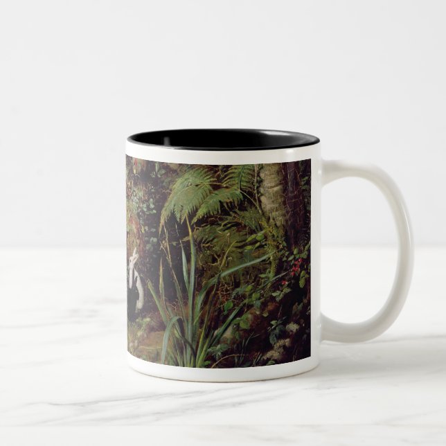 Stray rabbits Two-Tone coffee mug (Right)