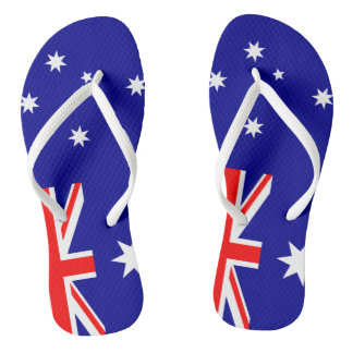 Straya Aussie Flag Thongs Flip Flops