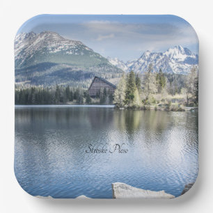 Strbske Pleso, High Tatras, Slovakia Classic Round Paper Plates