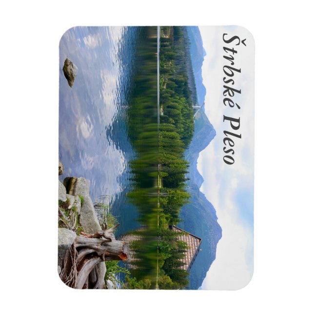 Strbske Pleso lake Magnet (Vertical)
