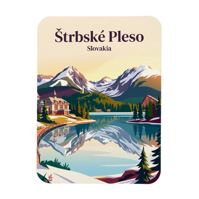 Štrbské Pleso Slovakia Magnet (Vertical)