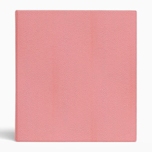 Streaked Pink Leather Grain Look 3 Ring Binder