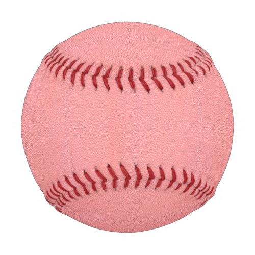 Streaked Pink Leather Grain Look Baseball
