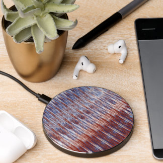 Streaks of Red, White and Blue Wireless Charger