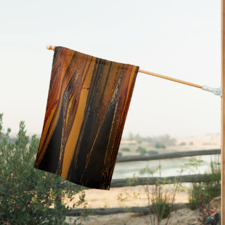 Streaky Halloween House Flag