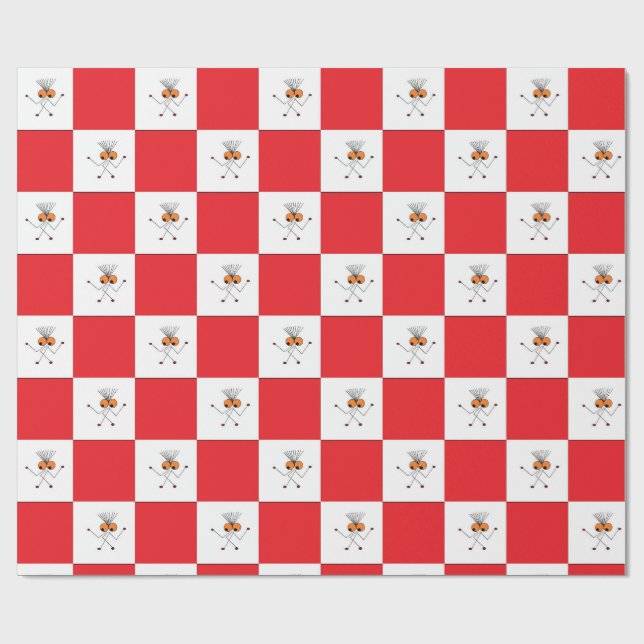 Streaky J Red Wrapping paper (Flat)