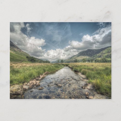 Stream flowing from Buttermere Lake in Windermere Postcard