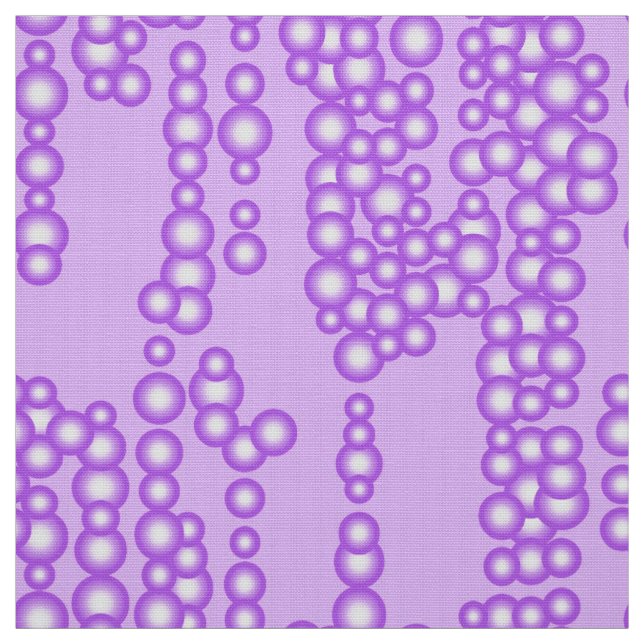 Stream of bubbles, shades of lavender fabric (Swatch)