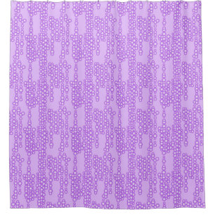Stream of bubbles, shades of lavender shower curtain