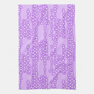 Stream of bubbles, shades of lavender towel