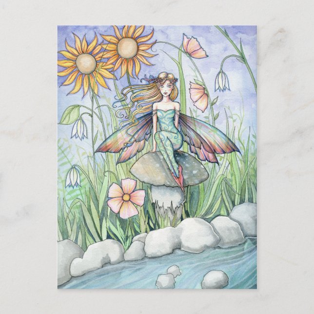 Stream of Magic Fairy Postcard by Molly Harrison (Front)