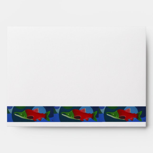 Stream of Salmon Envelope (Front)