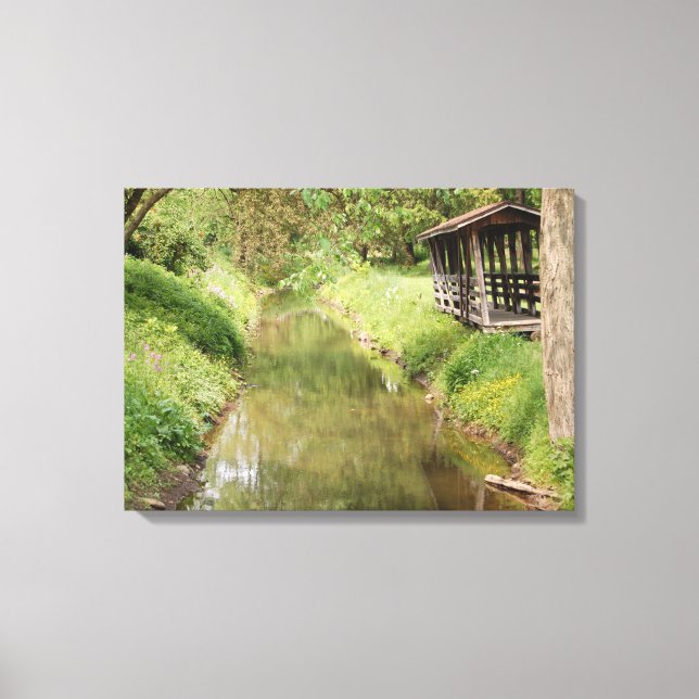 Stream of Tranquility Country Photograph Canvas (Front)