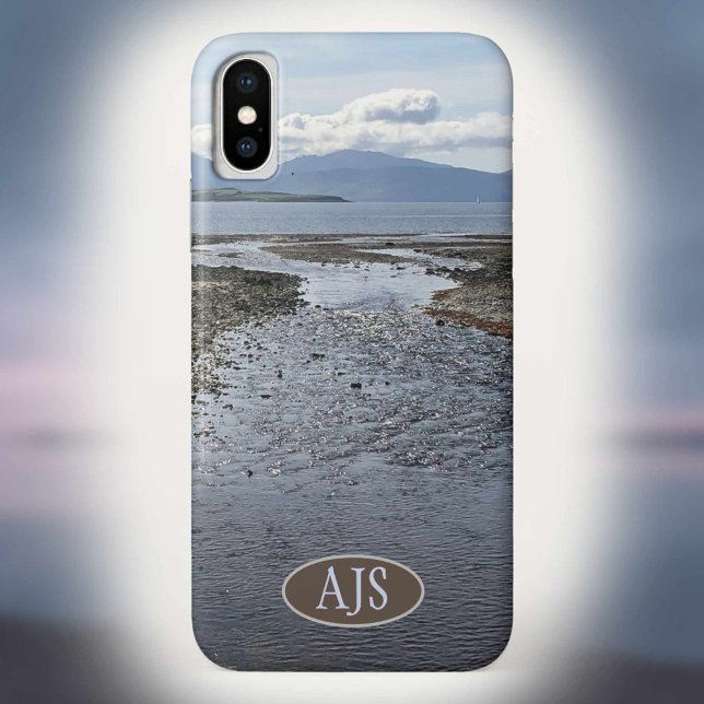 Stream, Sea, and View of Isle of Arran Case-Mate iPhone Case (Creator Uploaded)