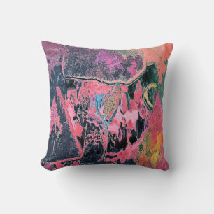 STREAM WATER ABSTRACT   THROW PILLOW