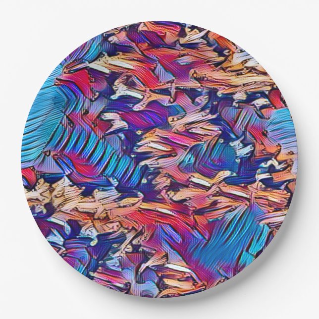 STREAM WATER  PAPER PLATES (Front)