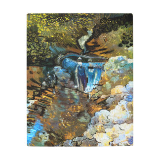 STREAM WATERFALL METAL PRINT
