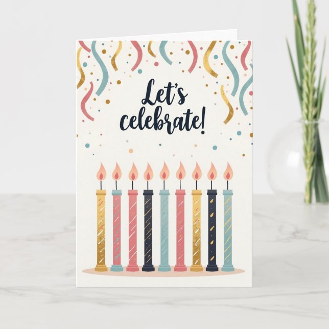 Streamer Birthday Card (Front)