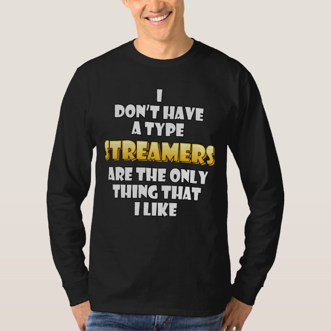 Streamer Costume   Video Game Streamer Clip T-Shirt (Front)