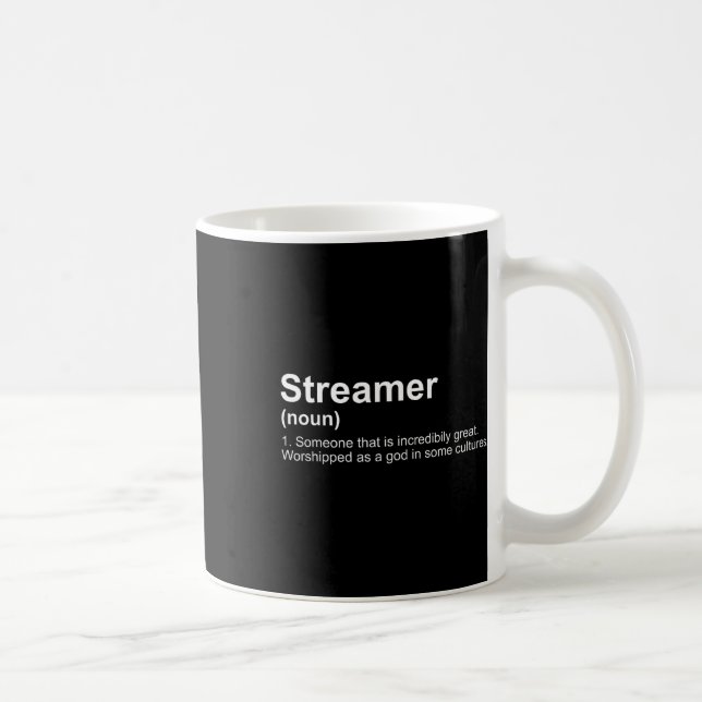 Streamer Live Steam Definition  Coffee Mug (Right)