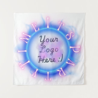 Streamer Party Time Backdrop