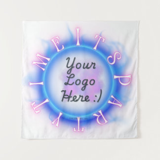 Streamer Party Time Backdrop