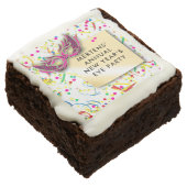 Streamers & Confetti New Year’s Eve Party Brownie (Angled)