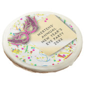 Streamers & Confetti New Year’s Eve Party Sugar Cookie (Angled)