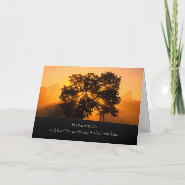 Streaming Christmas Light Holiday Card (Front)