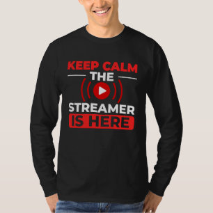 Streaming Gaming Streamer Online Video Microphone T-Shirt