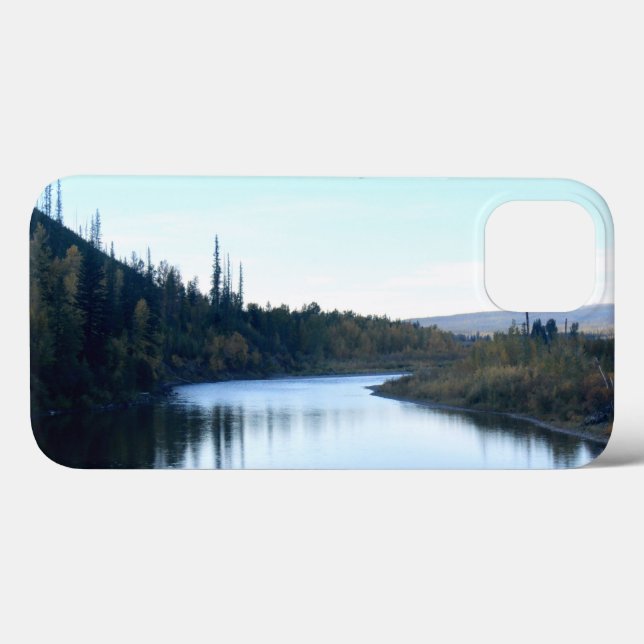 Streaming Through Glacier iPhone Cases (Back (Horizontal))