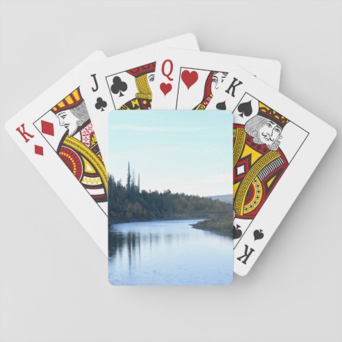Streaming Through Glacier Playing Cards