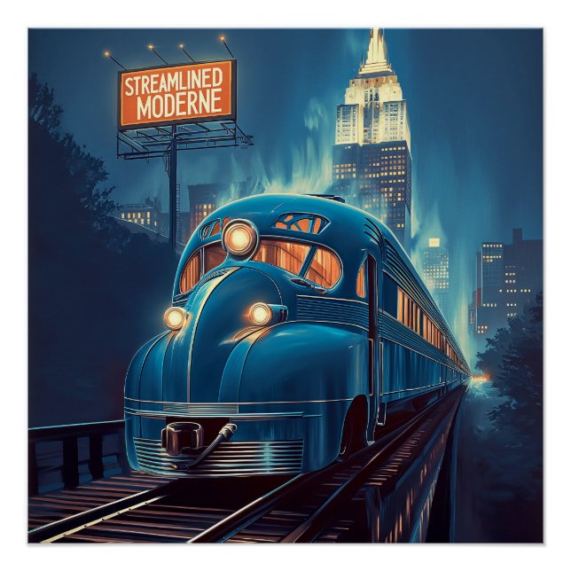 Streamline Moderne | Vintage New York Express Poster (Front)