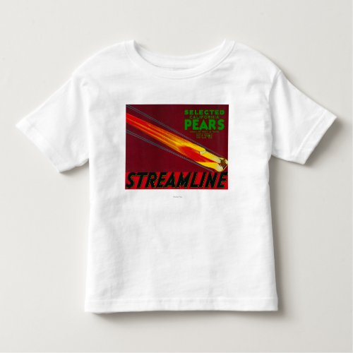 Streamline Pear Crate LabelSanta Clara CA Toddler T_shirt