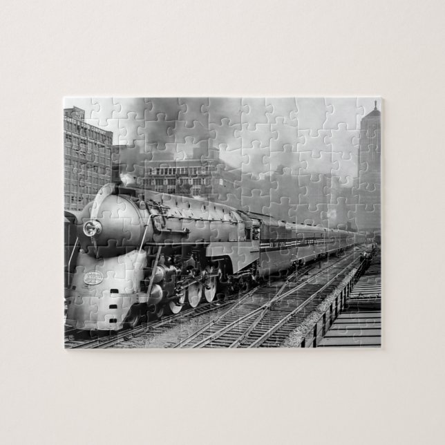 Streamlined 20th Century Limited Train c 1938 Jigs Jigsaw Puzzle (Horizontal)