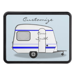 Streamlined tiny travel trailer Thunder_Cove Hitch Cover