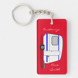 Streamlined  trailer gypsy caravan Thunder_Cove Keychain