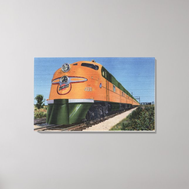 Streamliner "400" to Milwaukee Canvas Print (Front)