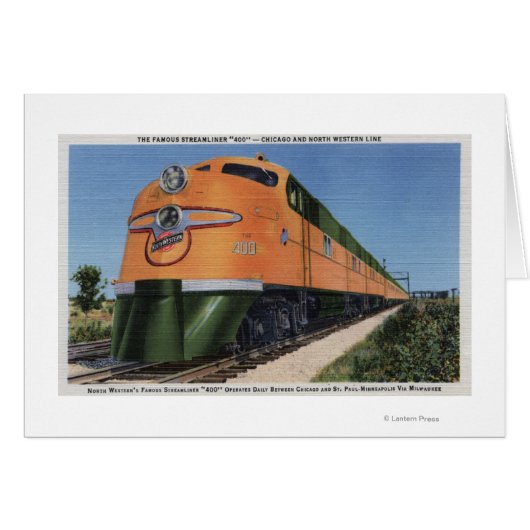 Streamliner "400" to Milwaukee Cards (Front Horizontal)