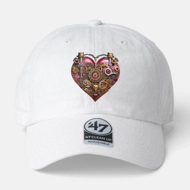 Streampunk Heart Ruby Valentine 47 Brand Hat (Front)
