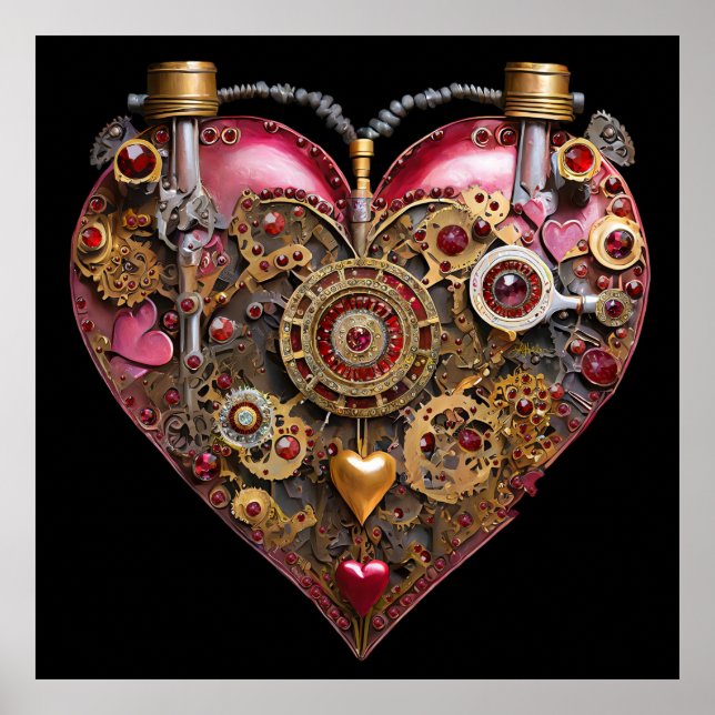 Streampunk Heart Ruby Valentine Poster (Front)