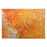 Streams Of Consciousness - Orange Gold Bubbles Placemat at Zazzle
