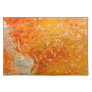 Streams of Consciousness - Orange Gold Bubbles Placemat