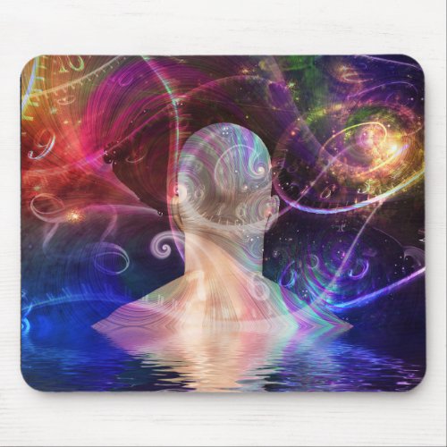 Streams of time mouse pad