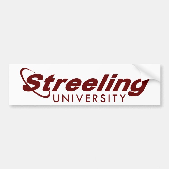 STREELING UNIVERSITY bumper sticker (Front)