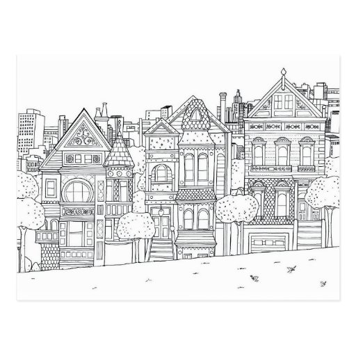 street adult coloring postcard gift | Zazzle