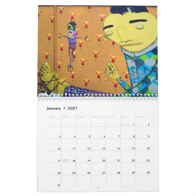 STREET art Calendar (Jan 2027)